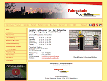 Tablet Screenshot of fahrschule-welling.de